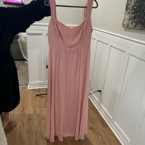 Elegant Pink Evening Gown